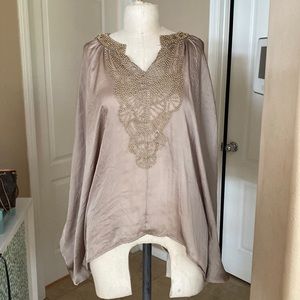 Vici sheer bohemian blouse